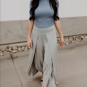 The Tulip Pant - Heather Grey